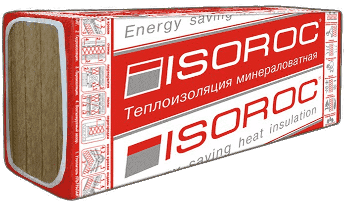 Утеплитель ISOROC Изовент 1000х600х140 мм