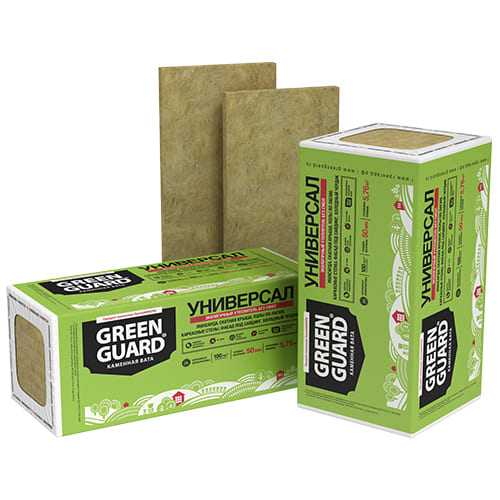 Базальтовая вата GreenGuard Универсал 130х600х1200